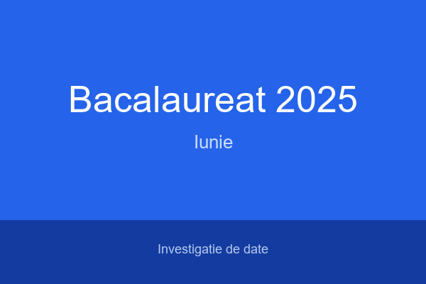 Bacalaureat 2025 Iunie - Radiografia rezultatelor